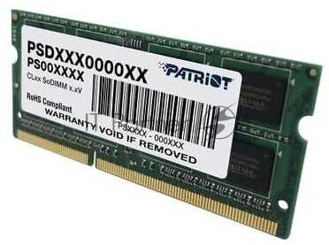 Оперативная память Patriot Memory SL 16 ГБ DDR4 SODIMM CL17 (PSD416G24002S) фотография 4