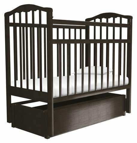 Кроватка Агат Золушка-6, классическая, продольный маятник фотография 5