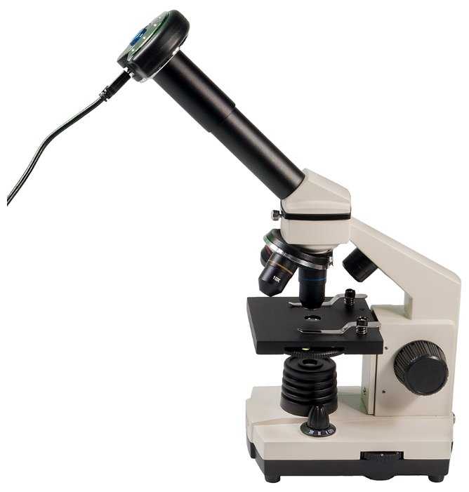 Микроскоп Микромед Эврика 40–1280х с видеоокуляром, в кейсе фотография 8