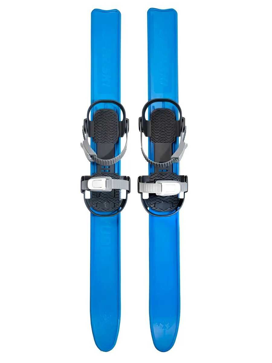 Лыжный комплект детский с креплениями и палками (75 см) фотография 17