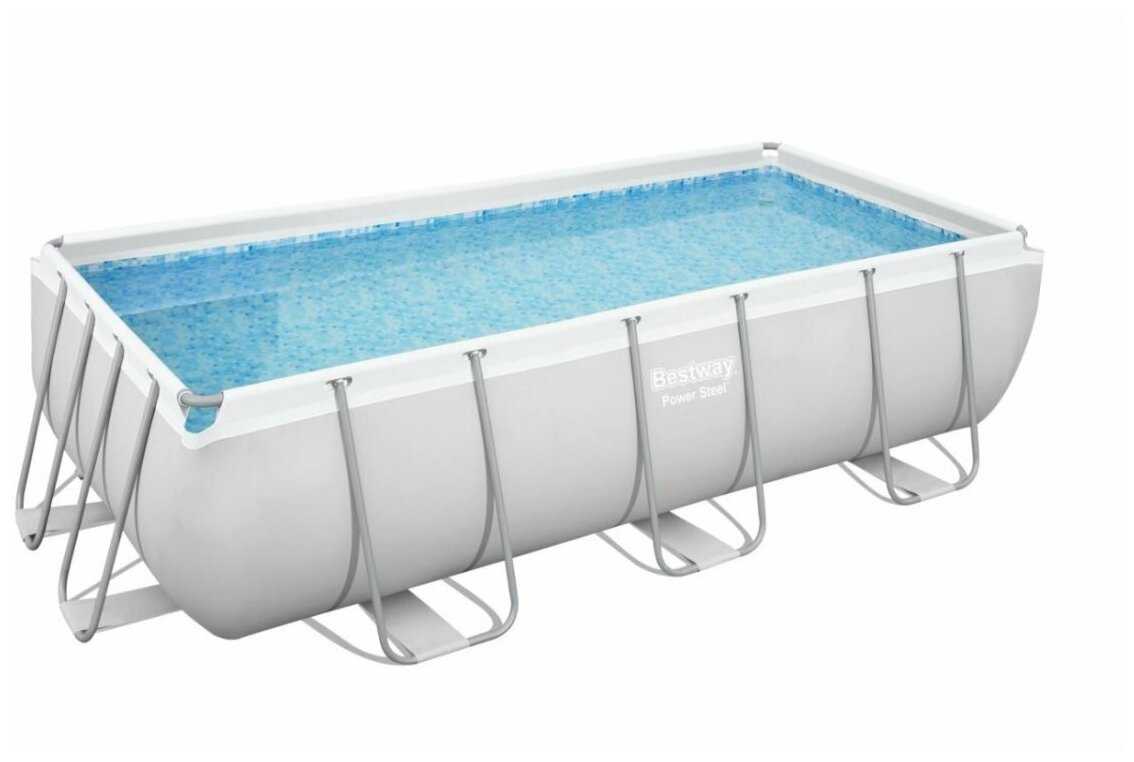 56456 BESTWAY Каркасный бассейн прямоугольный Steel Pro Max 412 х 201 х 122 см фотография 1