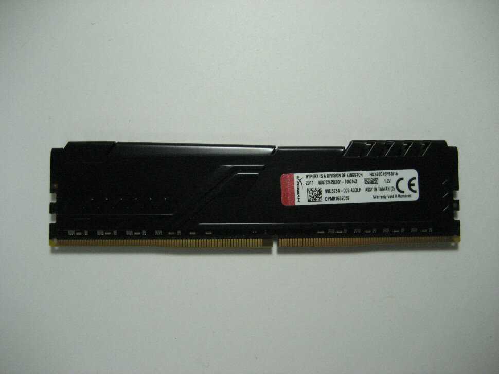 Оперативная память HyperX Fury 16 ГБ DDR4 DIMM CL16 (HX426C16FB3/16) фотография 18