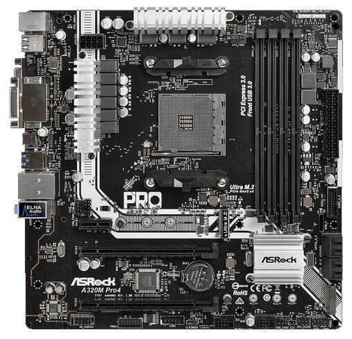 Материнская плата ASRock A320M Pro4