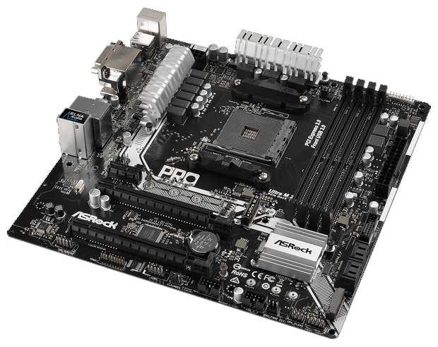 Материнская плата ASRock A320M Pro4 фотография 1
