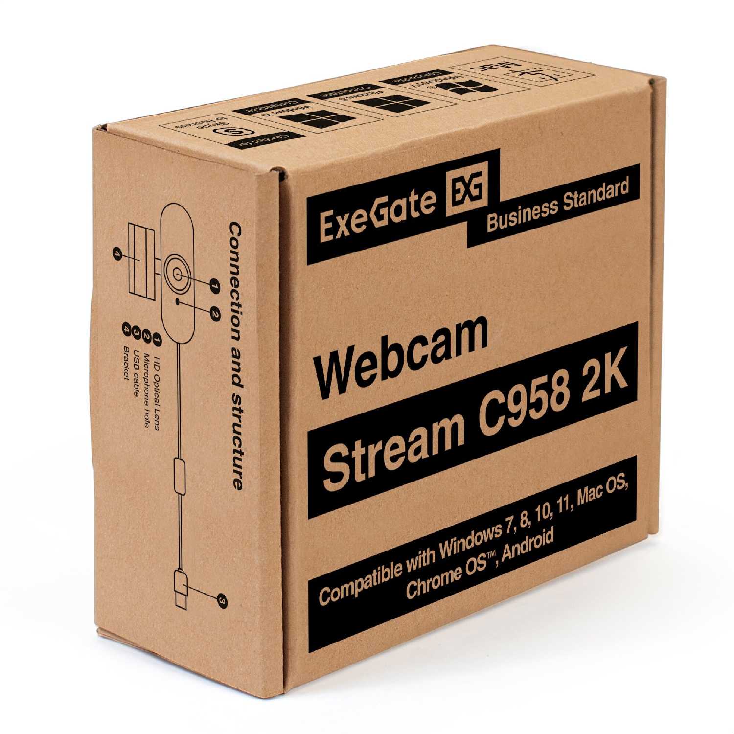 Веб-камера ExeGate Stream С958 (2K) фотография 4
