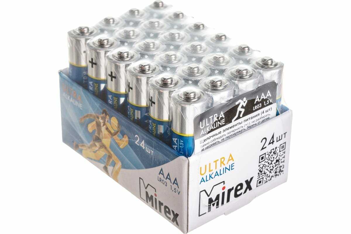 Батарея щелочная Mirex LR03 (24/960) фотография 6
