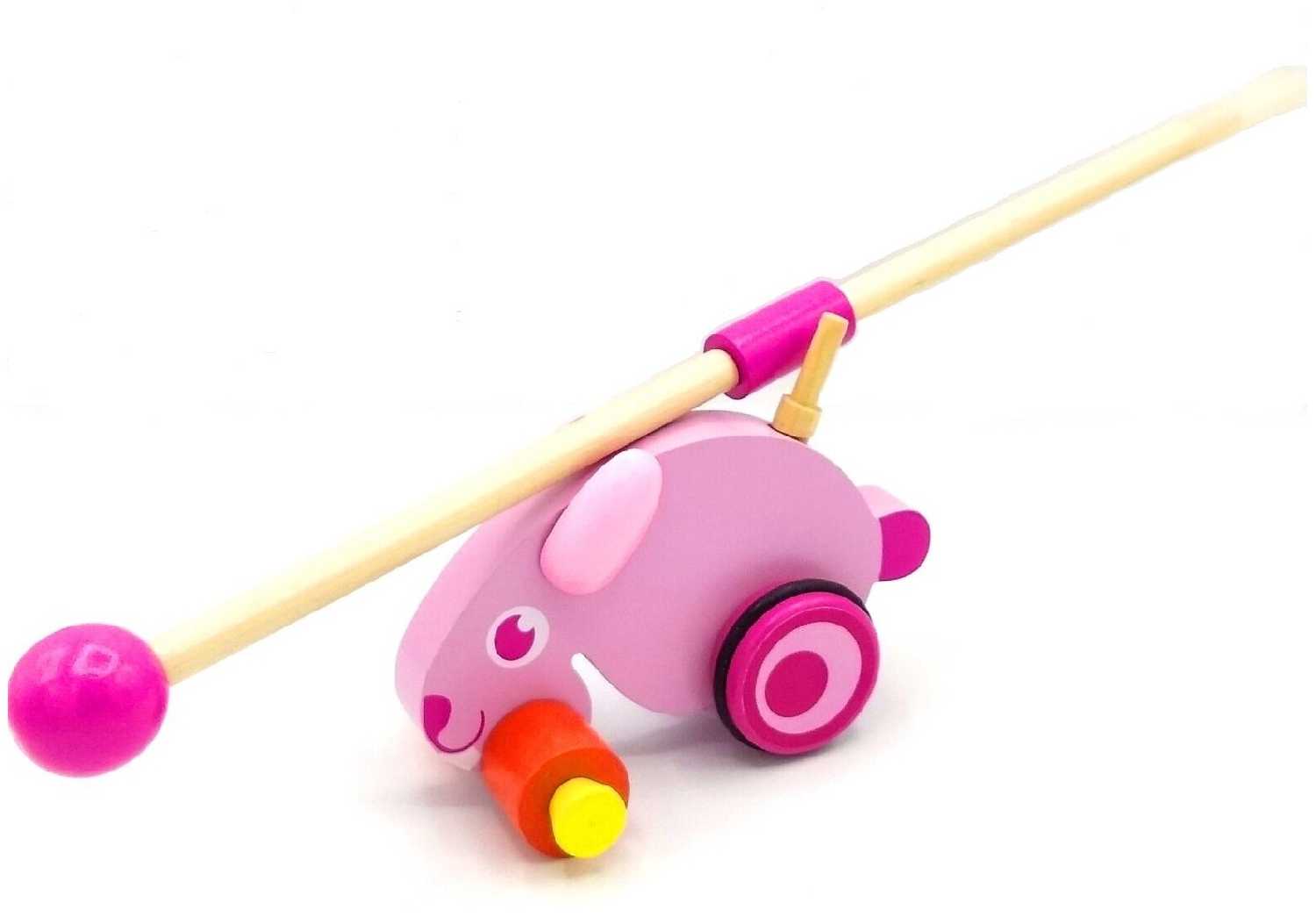 Детская деревянная игрушка. Детская каталка на палочке 