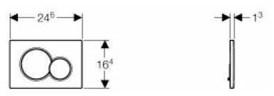 Кнопка смыва GEBERIT Sigma 01 (115.770. JQ.5) фотография 10