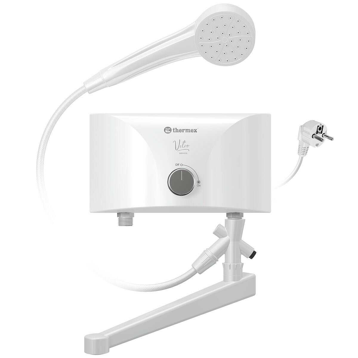 Водонагреватель проточный THERMEX Vetro 6500 tap (ЭдЭБ04865) фотография 6
