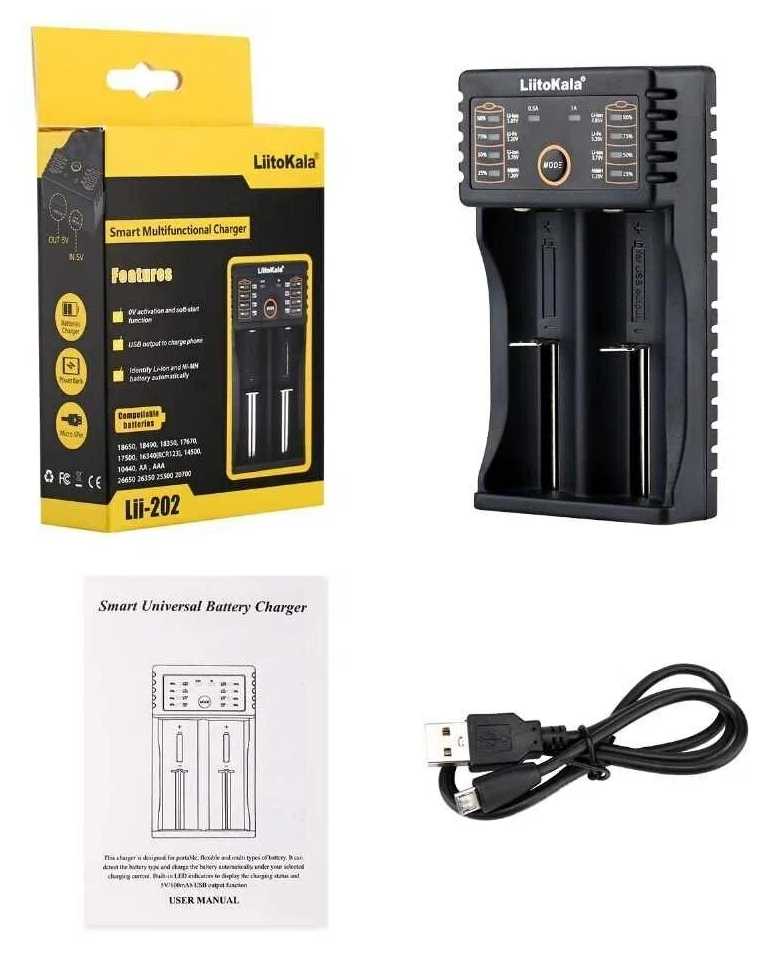 Зарядное устройство LiitoKala Lii-202 фотография 2