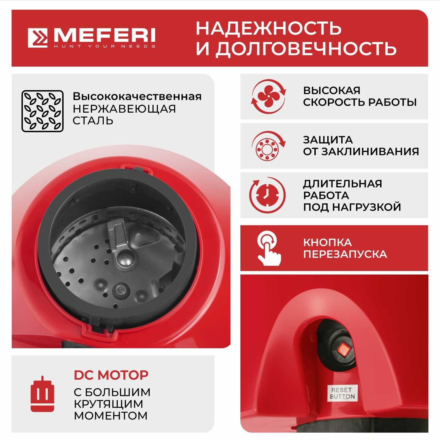 Измельчитель пищевых отходов MEFERI PUSH COMFORT (MFD560) фотография 22