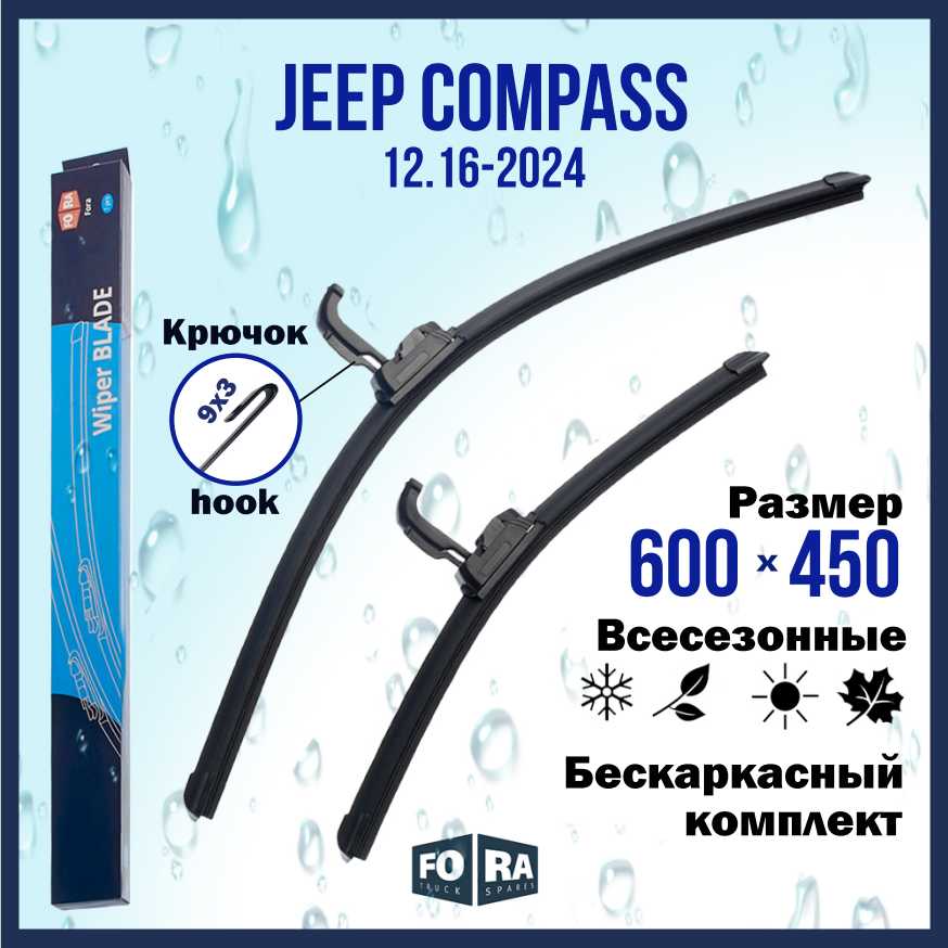 Щетки Jeep Compass (12.16-2024)