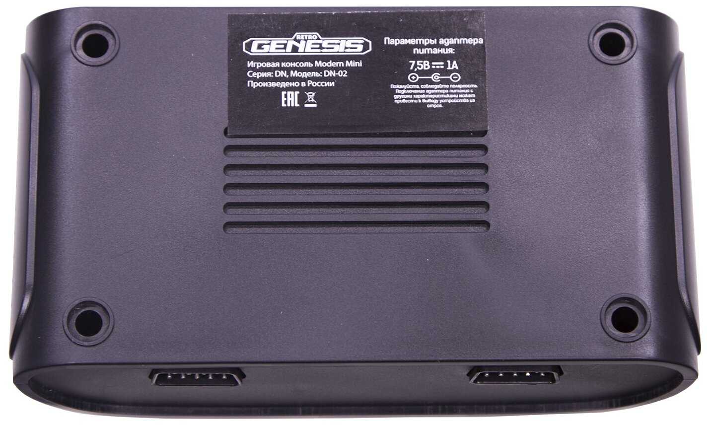 Игровая приставка Retro Genesis Modern mini черная + 175 встроенных игр, 2 геймпада фотография 2