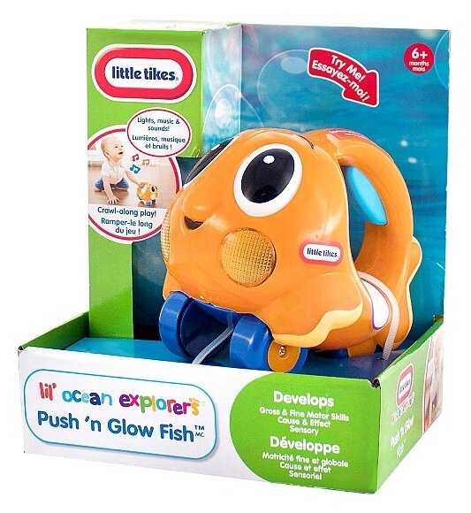 Каталка-игрушка Little Tikes Lil' Ocean Explorers Push 'n Glow Fish (639722) фотография 9