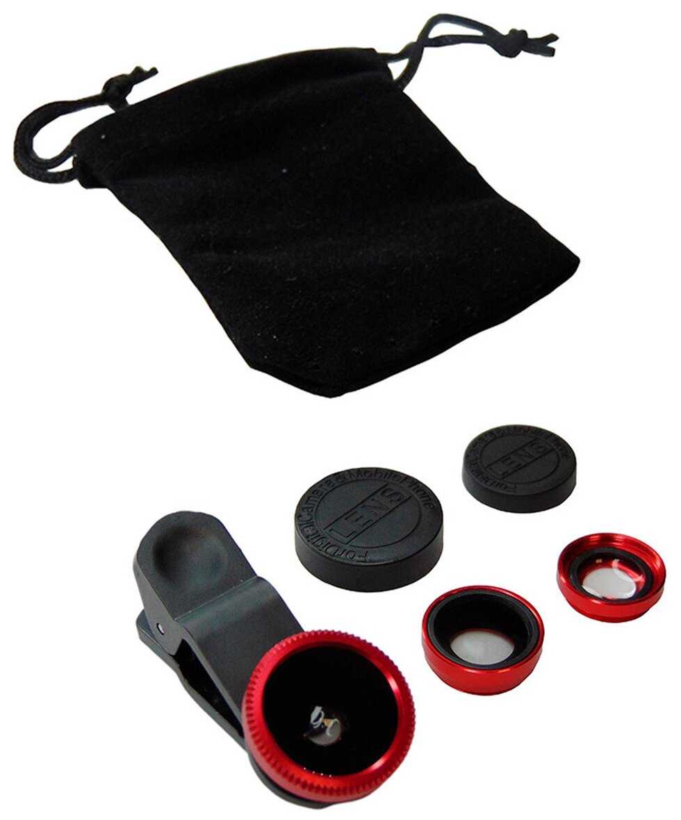 Объективы для телефона Бренд не указан 3 в 1 объектив [макрообъектив, рыбий глаз, широкоугольный] фотография 5