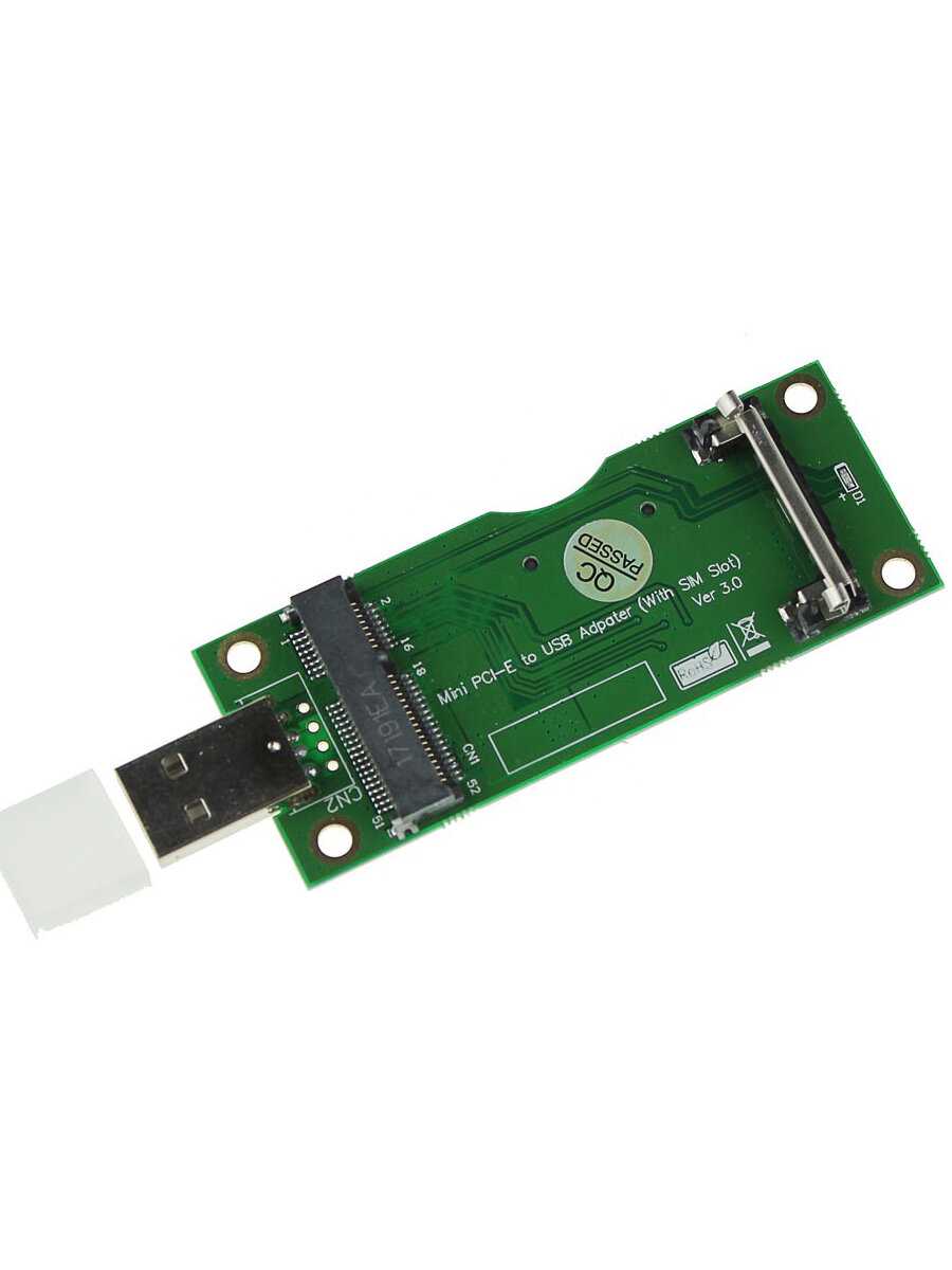 Адаптер GSMIN DP69 Mini PCI-E c SIM-картой на USB (WWAN/LTE) (DP69) фотография 2