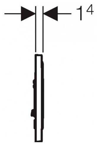 Кнопка смыва Geberit Sigma10 (115.758.KK.5) фотография 4