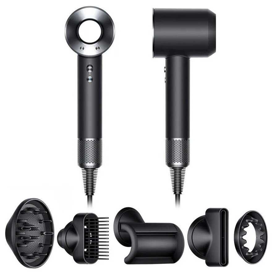 Набор для укладки волос Супер фен Super Hair Dryer (с 5 насадками) фотография 2