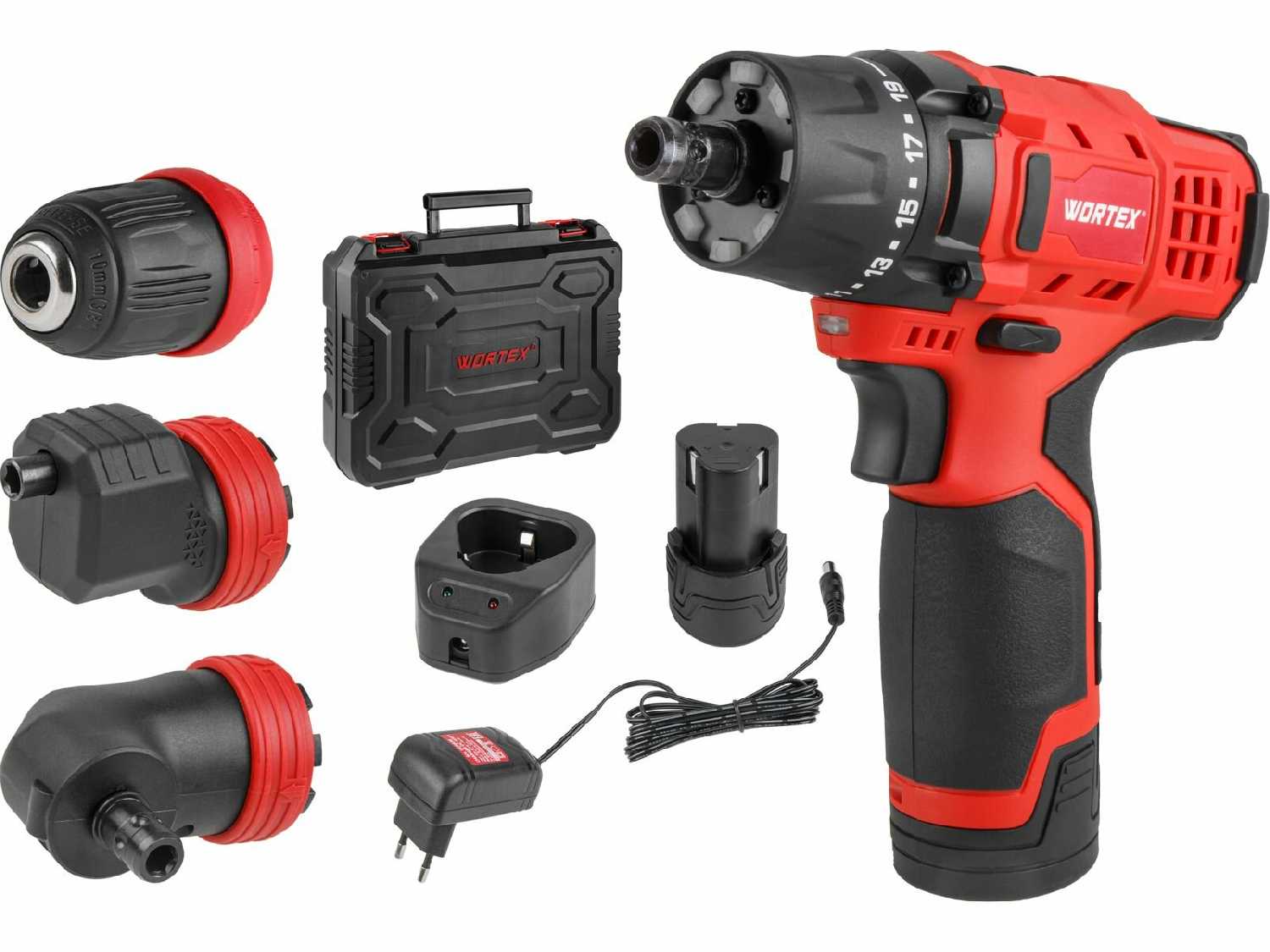 Дрель-шуруповерт аккумуляторная WORTEX BD 1215 Li SET (1326469) фотография 13