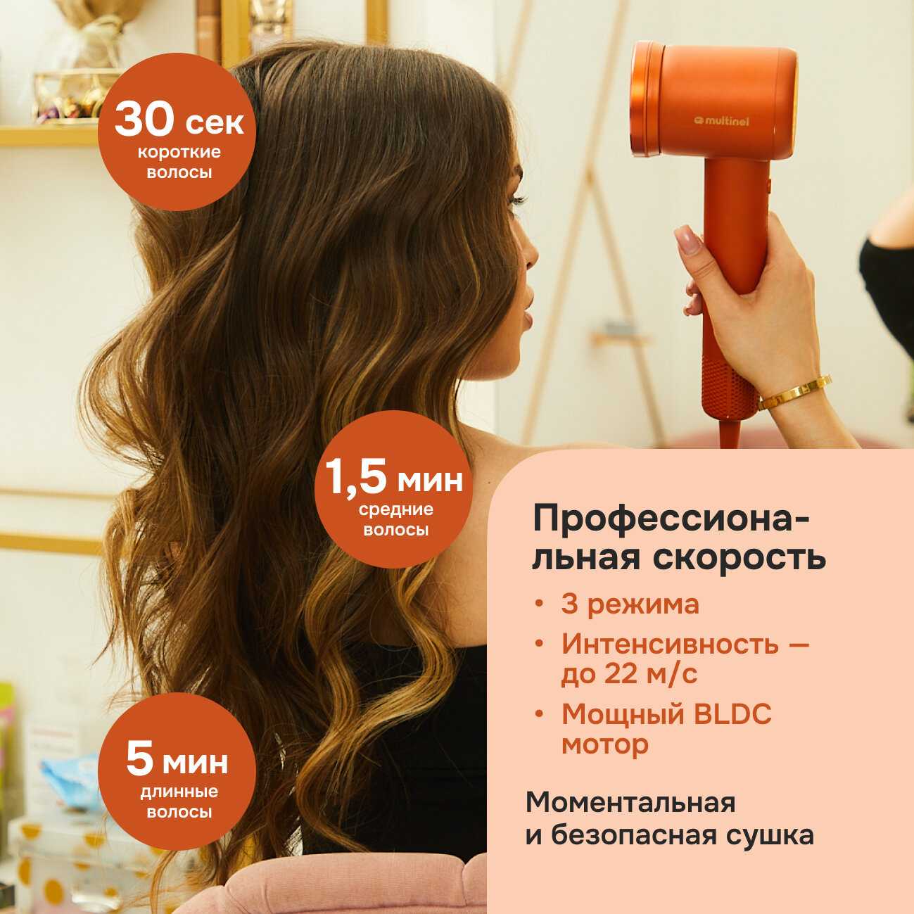 Профессиональный фен для волос Multinel Aura Pro фотография 1