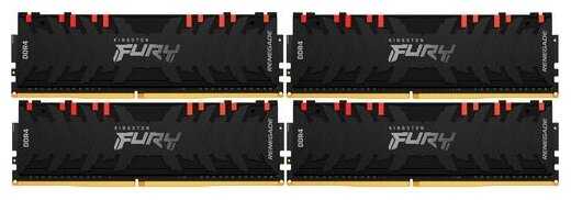 Оперативная память Kingston FURY Renegade RGB 32GB (8GB x 4) DDR4 DIMM CL16 KF436C16RBAK4/32