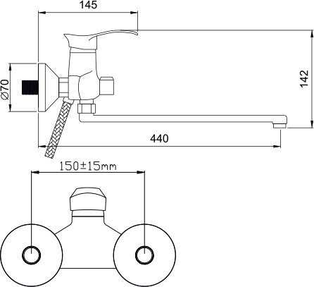 Смеситель Potato P2201 фотография 4