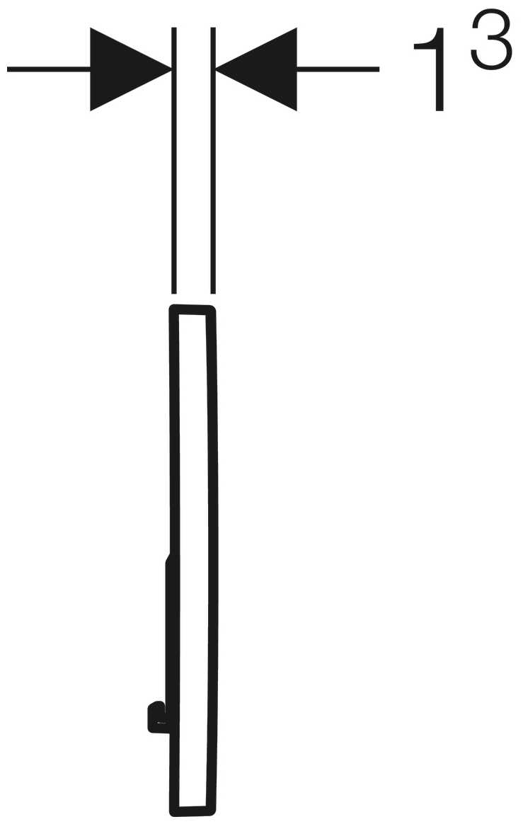 Кнопка смыва GEBERIT 115.770.11.5 Sigma 01 фотография 3