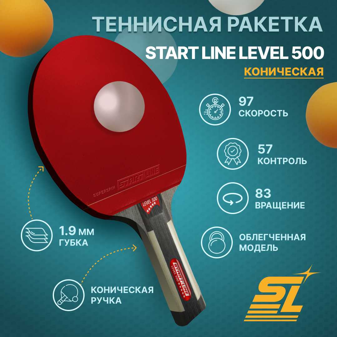 Ракетки для настольного тенниса Start Line Level 500 фотография 12