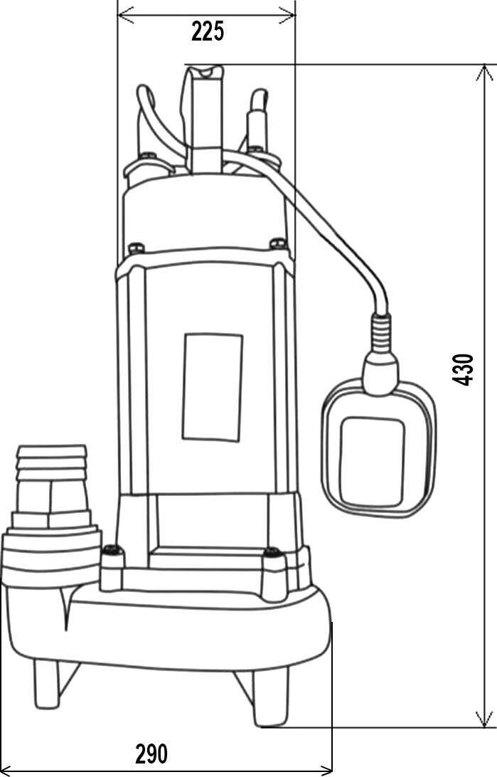 Фекальный насос ВИХРЬ ФН-450 фотография 4