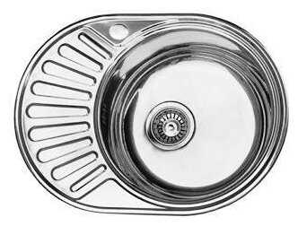 Мойка кухонная врезная из нержавеющей стали SINKLIGHT N 5745 ECO L 0.6/160 1P глянец