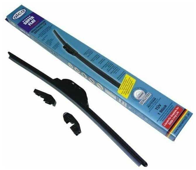 Щетка стеклоочистителя бескаркасная ALCA Super Flat Graphit 23