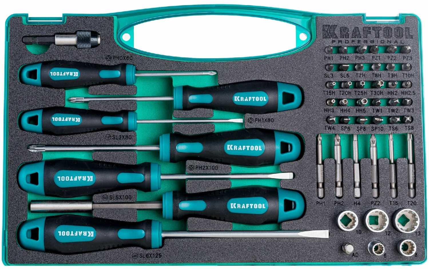 Набор отверток и насадок KRAFTOOL X-Drive-50 (25815)