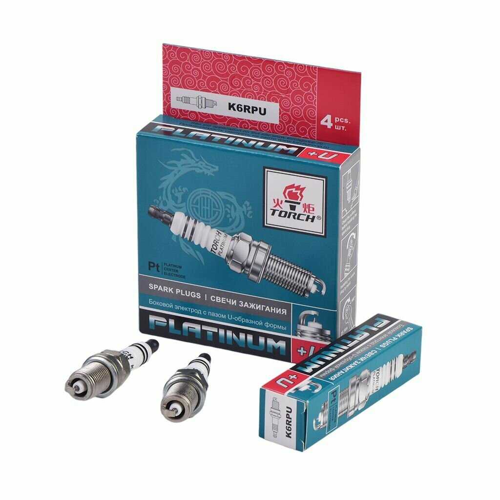 Свеча зажигания PLATINUM K6RPU TORCH Logan Largus 16кл DUSTER K4M 616 фотография 7
