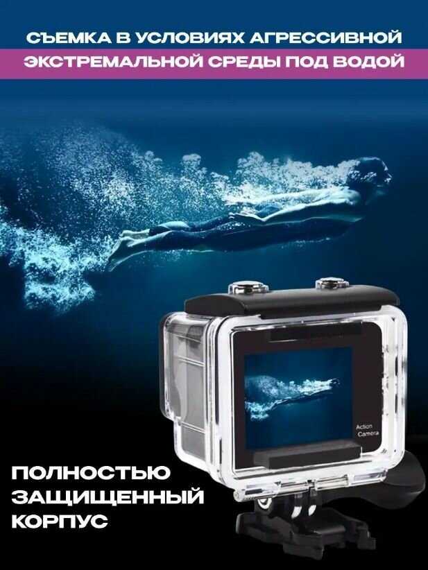 Экшн-камера видеокамера HD 4k фотография 1