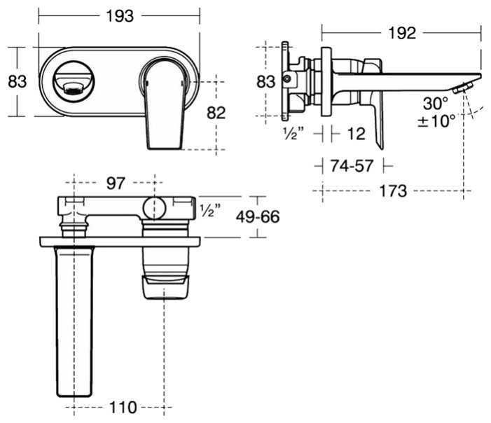Смеситель для раковины (умывальника) Ideal STANDARD Tesi A 6578 AA, рычажный фотография 1