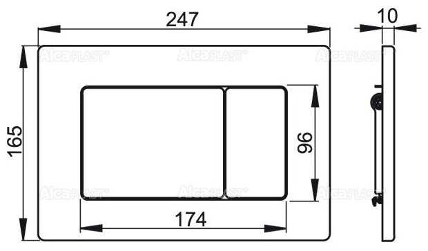 Кнопка смыва Alcadrain M279S Antivandal фотография 3