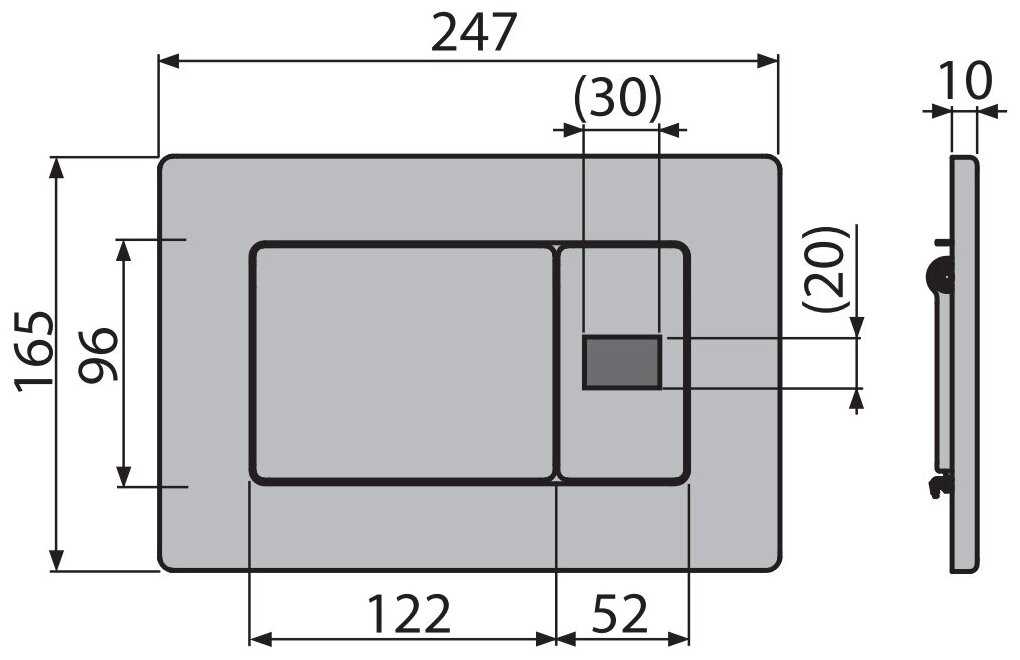 Кнопка смыва Alcadrain M279S Antivandal фотография 4