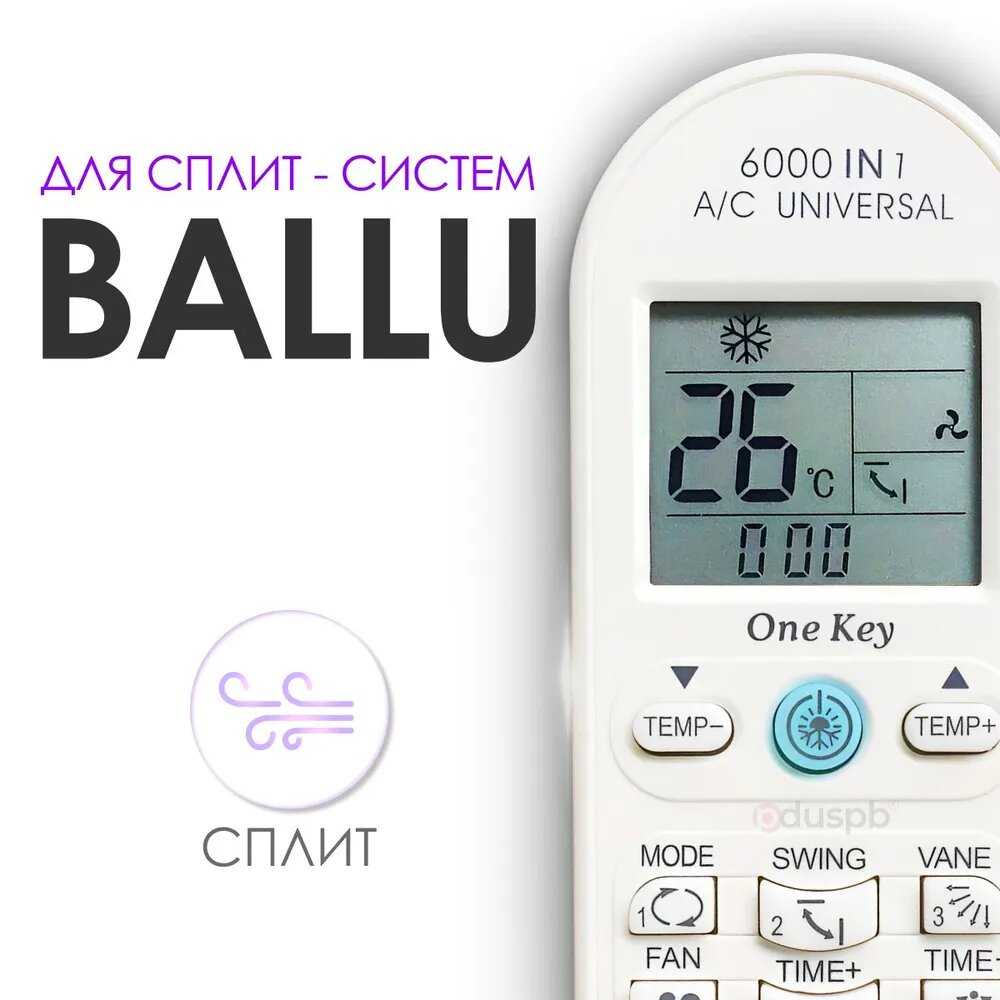 Пульт для кондиционера Ballu Пульт для кондиционера (6000)
