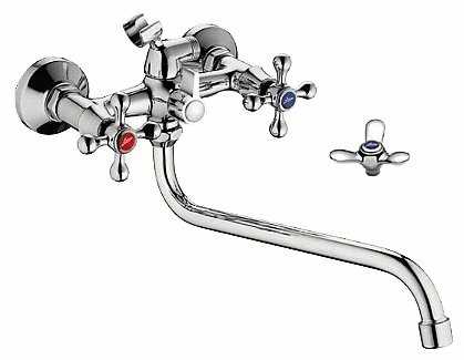 Смеситель универсальный Ledeme L2312, вентильный