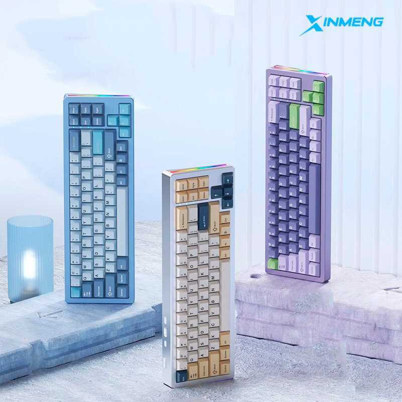 Игровая беспроводная механическая RGB клавиатура Xinmeng M71 (Bluetooth/2.4G/Type-C) фотография 14