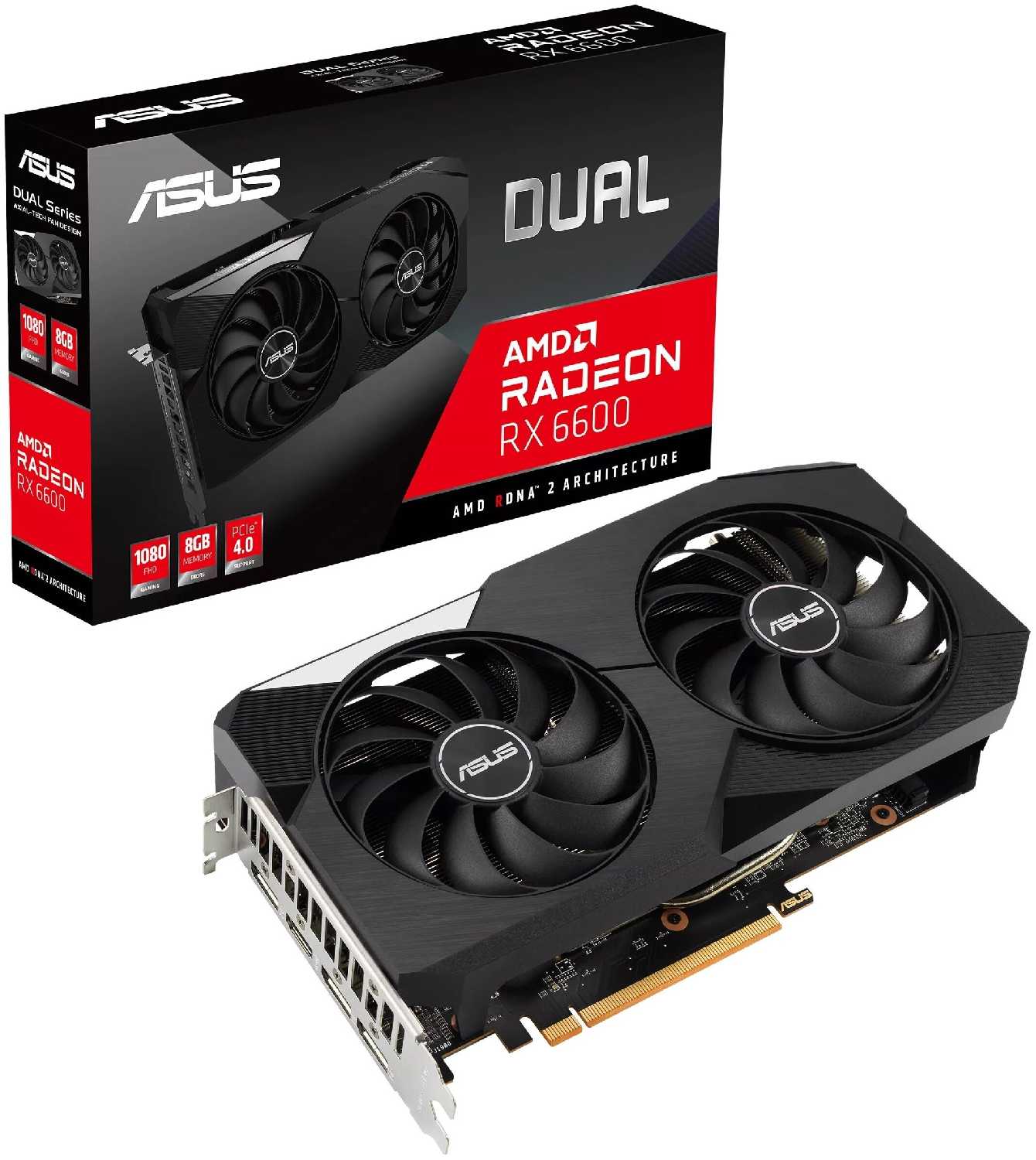 Видеокарта ASUS Dual Radeon RX 6600 8Gb, DUAL-RX6600-8G фотография 8