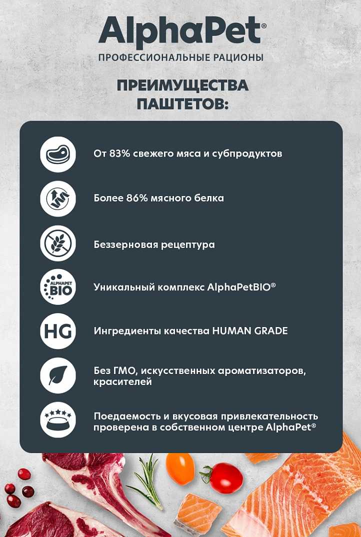 Влажный полнорационный корм AlphaPet Superpremium паштет с индейкой фотография 4