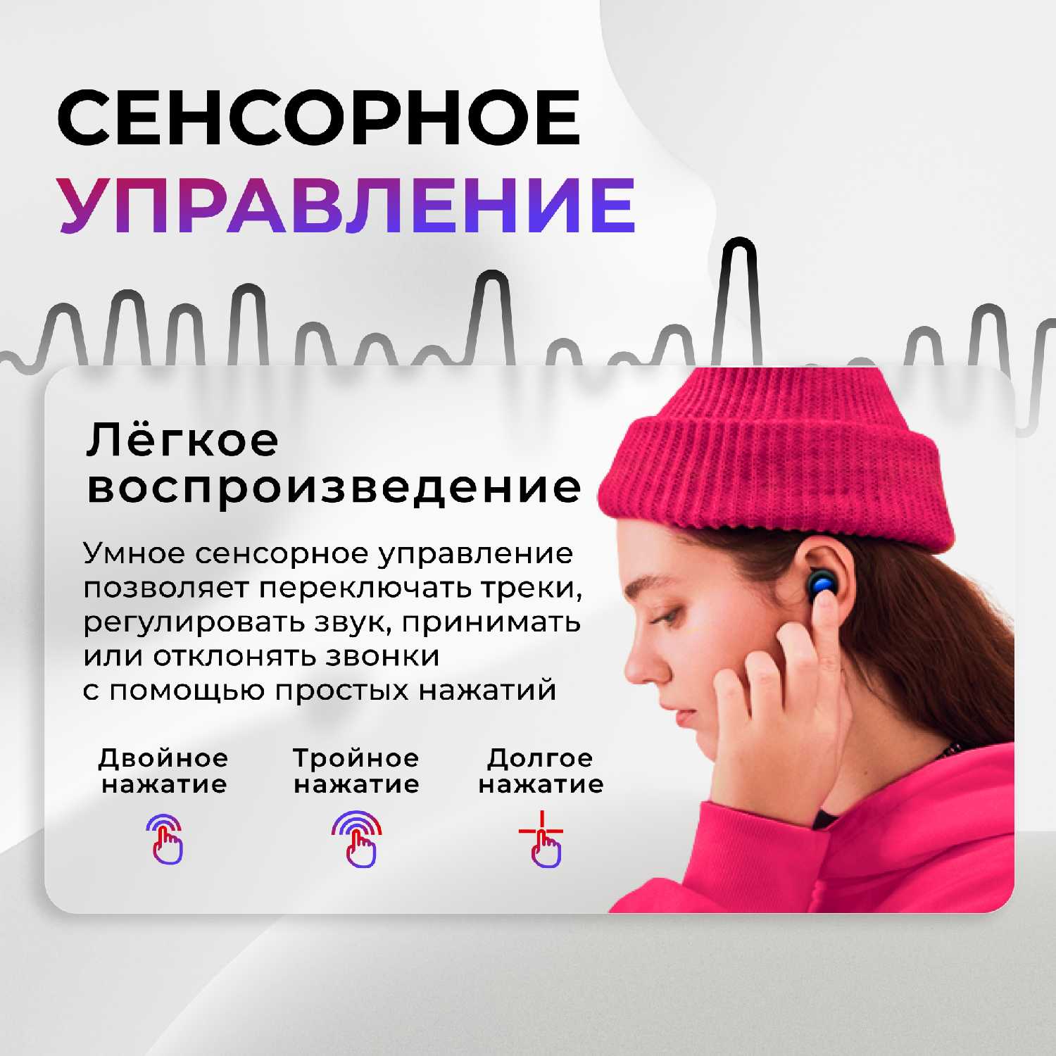Спортивные беспроводные наушники INCOOL TWS фотография 18