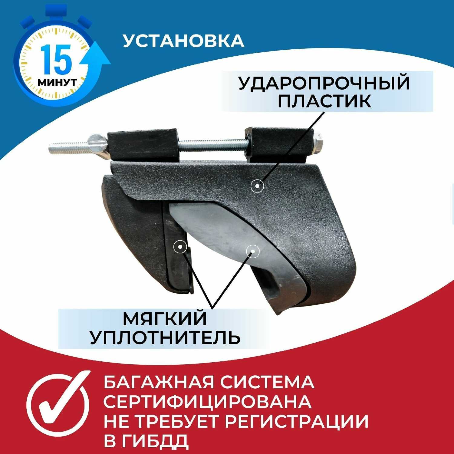 Багажник Haval Jolion Integra-130 (аэро) фотография 1