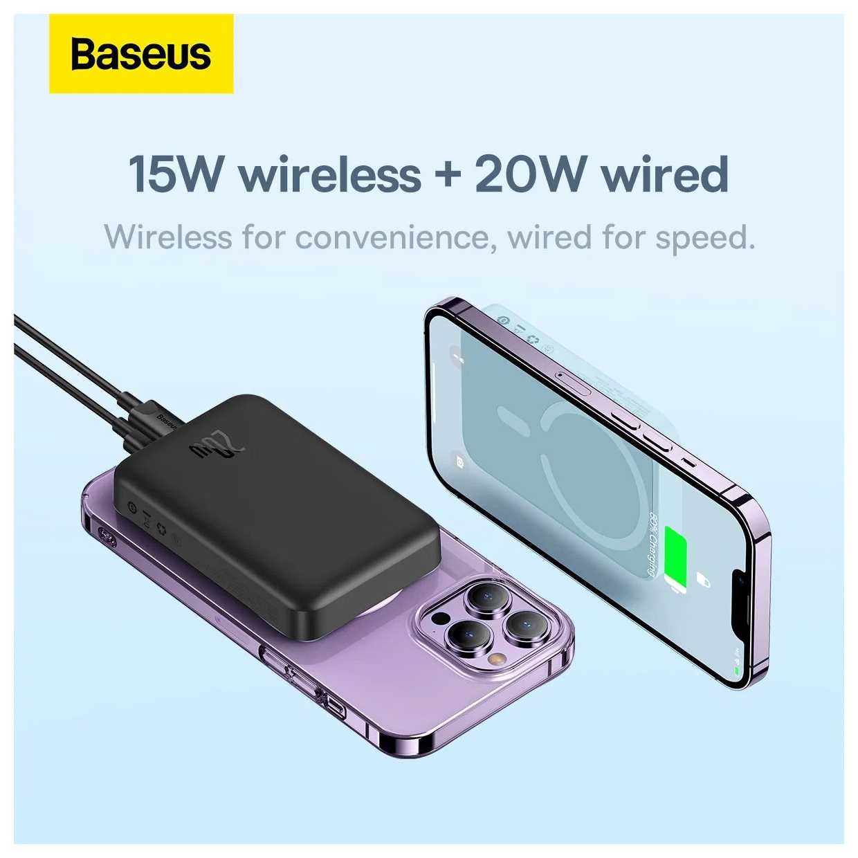 Внешний аккумулятор Magnetic Mini Wireless Fast Charge (10000mAh 30W) фотография 12
