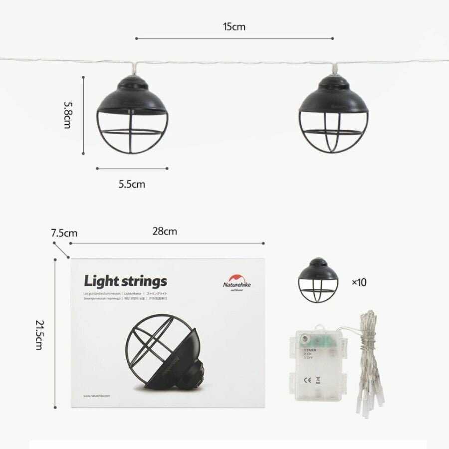 Кемпинговый фонарь Naturehike Outdoor Atmosphere String Lights фотография 3