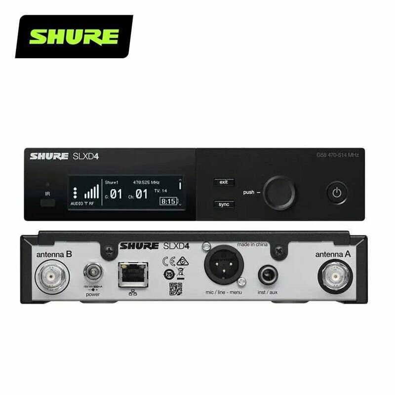 Профессиональный беспроводной динамический микрофон Shure SLXD24-BETA58A (1 перетащите 1) фотография 13