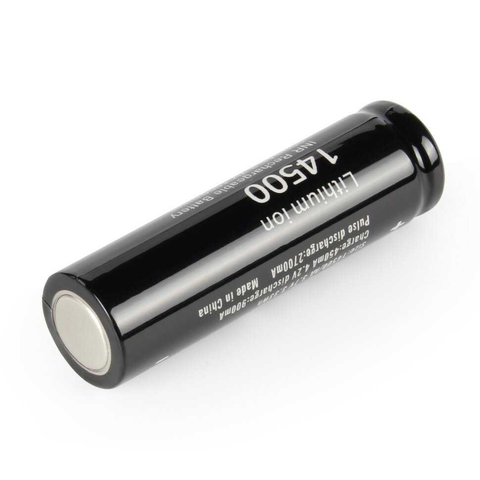 Литий-ионная батарея Soshine 14500 AA (900mAh) фотография 2