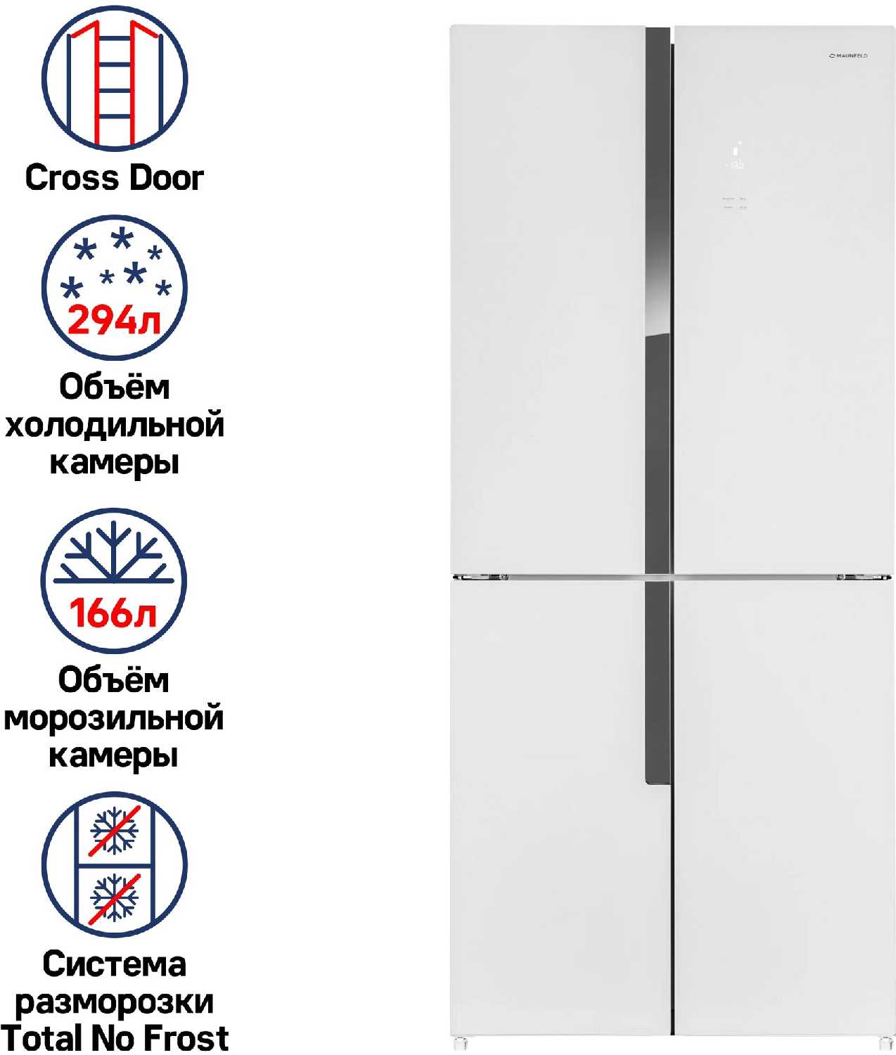 Холодильник MAUNFELD MFF181NFW фотография 3