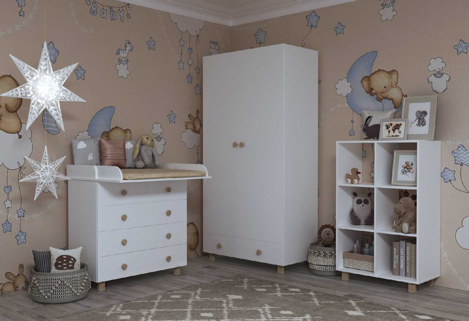 Комод детский пеленальный для новорожденных с откидной доской фотография 6